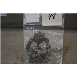 Nazi Panzer Assault Badge [ 100 Grade, Makers marked on pin, two piece construction ]
