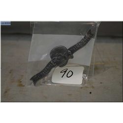 Nazi Death Head Honour Badge [ Maker marked RZM 05/10 screw back, screws missing