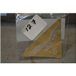 Nazi Cap Device [ cloth Luftwaffe Paratrooper's cap device in unused condition [ a rare find ]