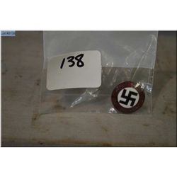 Nazi Party Pin [ enamel is in excellent conditon, NUN ERS RECHT Party [ maker marked RZM M1/Ges.Gesc