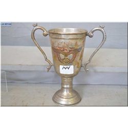 Nazi Trophy, stands 8" Ht [ has what appears to be the Police crest and on the reverse has the perso