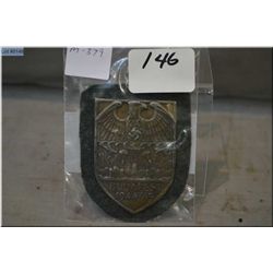 Nazi Sleeve Shield for the Budapest Campaigns of 1944/45