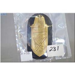 Nazi Narvik Sheild - Nazi Kreigsmarine ( Navy) Arm Shield for the Narvik Campaign 1940