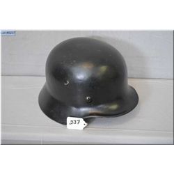 Nazi Helmet [ EF-62 Marked, in good condition, liner intact, chin strap intact but very dry ]