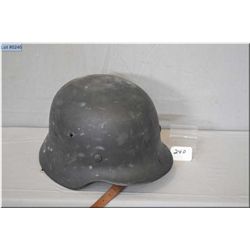 Nazi Helmet [ Marked NS64, helmet is in good condition, liner & chin strap in good condition , singl