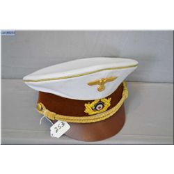 Nazi Crusher Cap [ Political Officer's Crusher Cap, Summer Issue, Maker marked ]