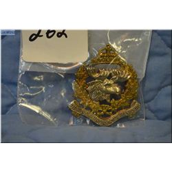 Canadian WW II  Cap Badge to The New Brunswick Rangers [ makers marked William Scully, scarce badge 