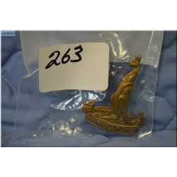 Canadian World War II Cap Badge to the 1 st Armoured Car Regiment  [ very scarce badge  ]