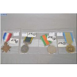 Lot of Four Medals : U.N. United Nations Medal for Western Sahara - British  WWII  1939-1945 Defence
