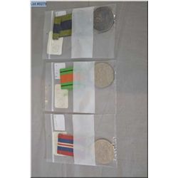 Lot of Three British  Medals  - Afghanistan North West Frontier 1919  [ partial name only ] - WWII  