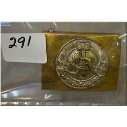 Nazi Belt Buckle to the National Socialist Industrialist cells Organization NSBO , very scarce as it