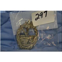 Nazi Award [ Coastal Artillery Badge Issued to Army Troops stationed along the coast
