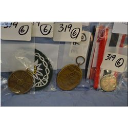 Lot of Six Nazi Items : Nazi West Wall Medal - [ does not have ribbon ] - Nazi Moutain Division Patc