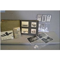 Group Lot of Nazi Items : Nazi FLAK soldiers photo album containing 152 photos of training, construc