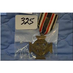 Imperial German Medal - Post World War 1 German Navy Medal Dated 31 May 1920 , reciepents name and o