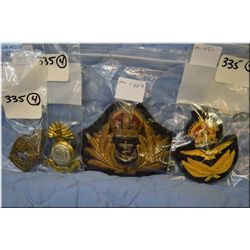 Lot of Four - Canadian Cap Badges : WWII to The Sherbrooke Fusillier Regiment [ Scully marked ] - WW