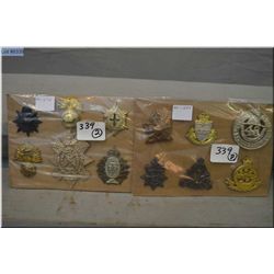 Two Group Lots of Canadian Cap Badges : Six Can WW Two  Badges : Victoria Rifles of Canada, Princess