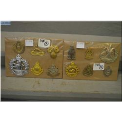 Lot of Two Groups of Can WW  11 Cap Badges : (2) Lord Strathcona's Horse Royal Can ,  The Royal Can 