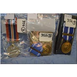Lot of Three Medals : NATO Medal Issued to soldiers who completed a tour under NATO command, medal h