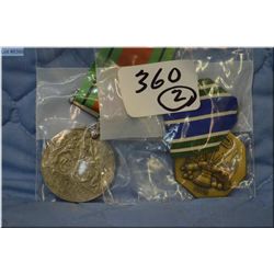 British medal 1939-1945 defence medal and a US medal for achievement awarded to US or Non-US forces 