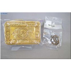 Lot of Two Items : Christmas 1914 Tin Issued to the troops in the field as a token from Princess Mar