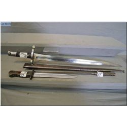 Lot of Three Bayonets :  Possible Swedish ? [ good condition w/maker's marks & serial number - Canad
