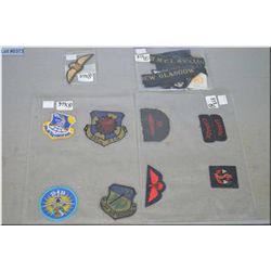 Group Lot : Can Navy Patches ; Canada Titles, Navy Airborne Wings, Torpedo Man Trade Patches - Navy 