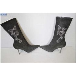 Armani Ladies Zippered Dress Boots [ Size 38 Made in Italy, New w/tags , Retail $ 369.00 ] -