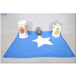 Lot of Four Items : Dummy or Practice M-67 Grenade - Jr. Ranks Mess Mug [ Baden Germany Beer Stein  