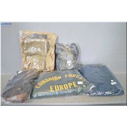Lot of Five Items : Misc Ammo Pouches, webbing & belts - Can Air Force Issued Tunic [ missing button