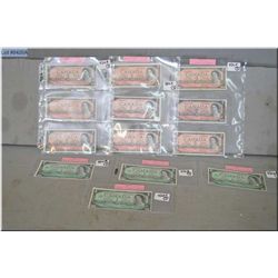 Lot of 7 Items : ( 4 ) Canadian Centennial 1967 $ 1.00 Bill - ( 3 ) Pages of 3 per 1954 Canadian $ 2