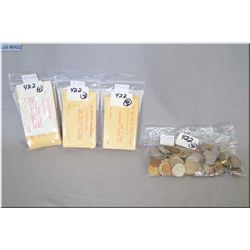 Lot of Four Group Lots : Mixed Coins & Countries : France, United Arab Emerates, Barbados, Italy , E