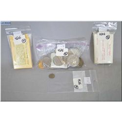 Lot of Four Groups : Coins Pkgd Littleton Stamp & Coin Co. : 15 Coins & 1 Bank Note : India 1911-192