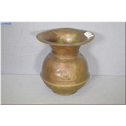 Red Indian Brand Chewing Tobacco  Brass  Spittoon
