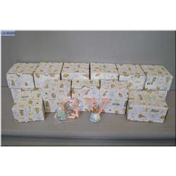Tray Lot : 17  Collectible Beatrix Potter Statues [ w/orig boxes ]