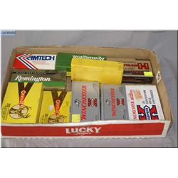 Tray Lot : 2 Boxes Gevelot .8 x 57 JS Ammo - Box ; Various .30-30 ammo - 13 rnds .338 Win Mag - 18 r