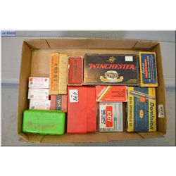 Tray Lot: Various Ammo : 9 rnds .30-06 cal - 1 Box Peters .35 Win  SL ( 50 rnds ) - 4 rnds .338 Win 