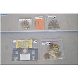 Group Lot : Nazi Grouping : Hitler Stamps, paper money & coin from 1935 - Coat of Arms [ may be helm