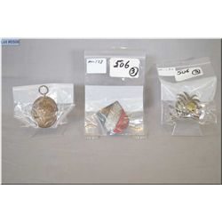 Lot of Three Items : Nazi Pith Helmet Sheild for mounting on Tropical Pith helmer - Nazi West Wall M