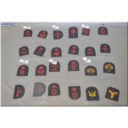 Group Lot of Six Packages of Canadian Navy Patches (  4 Patches per pkg ) WWII