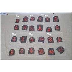 Group Lot of Eight  Packges : ( 7)   of Canadian Navy Patches ( 4 Patches per pkg ) WWII -  ( 1) Pkg