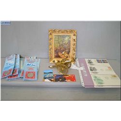 Tray Lot : Pkg Commemorative Coins ; (2) 1976 Red River Dollar - 1976 Vancouver Habitat ( 2) - 1977 