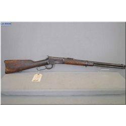 Winchester Mod 1892 .44 WCF cal lever action Saddle Ring Carbine w/20" bbl [ traces of blue finish, 