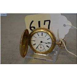 Edgemeire, ( Chicago, Ill.) appears gold filled , floral engraved hunting cased Pocket Watch, 17 Jew