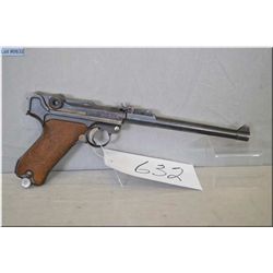 Luger ( DWM) Mod 1914 Artillery "Double Dated" 1918 & 1929 .9 mm Luger cal 8 shot semi auto Pistol w