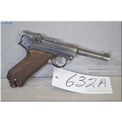 Luger ( Erfurt Dated 1917 ) Mod P08 .9 mm Luger cal 8 shot semi auto Pistol w/101 mm bbl [ fading pa