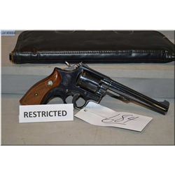 Smith & Wesson Mod 14-3 .38 Spec cal 6 shot Revolver w/ 152 mm bbl [ blue finish w/some slight muzzl