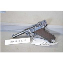 Luger  ( BYF) Mod P08 Dated 42 .9 MM cal 8 shot semi auto Pistol w/101 mm bbl [ blue finish starting