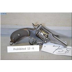 Webley MK 11 .455/478 cal 6 shot Revolver w/101 mm bbl [ barrel marked H Atkin & Sons , Bedford , fa