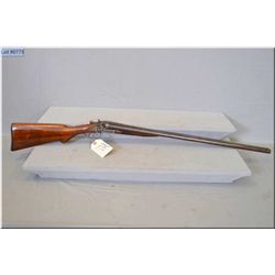 Pieper  Arms ( Patent # 488366 Dec.20/1892 )  .12 Ga Side by Side hammer Shotgun w/30" laminated ste